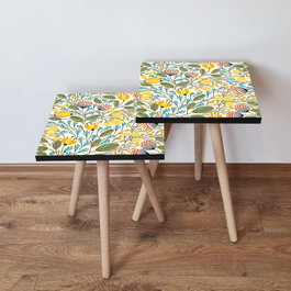 Hanah Home Mesas Nido Multicolor (2 piezas)